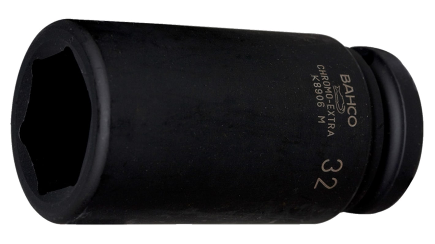 Bahco 19mm, 3/4 in Drive Impact Socket, 100 mm length
