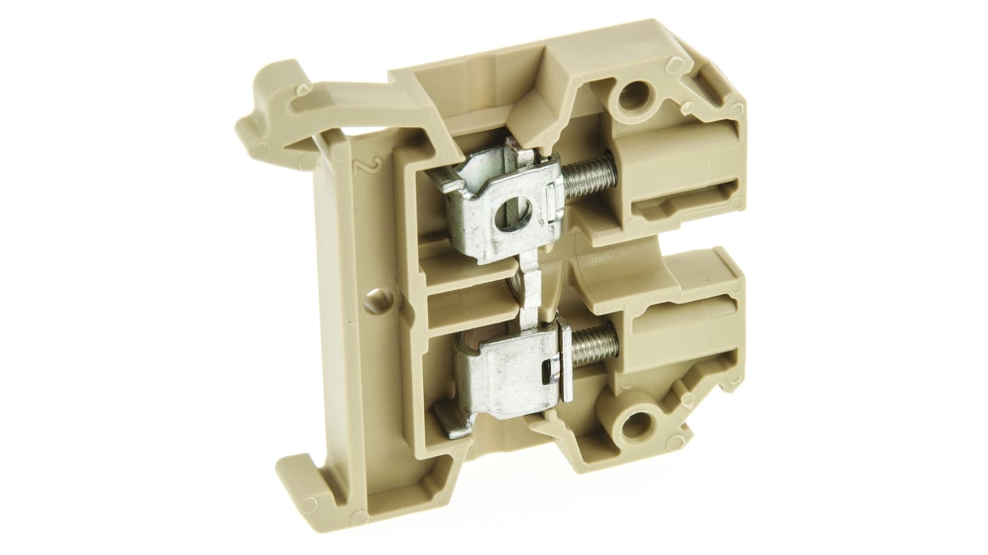 Weidmuller 0443660000 SAK Series Beige, 4mm², Single-Level, Screw Termination, IECEx