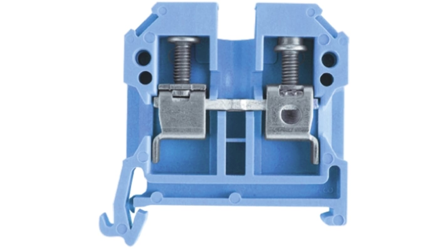 Weidmuller 0380580000 SAK Series Blue, 6mm², Single-Level, Screw Termination