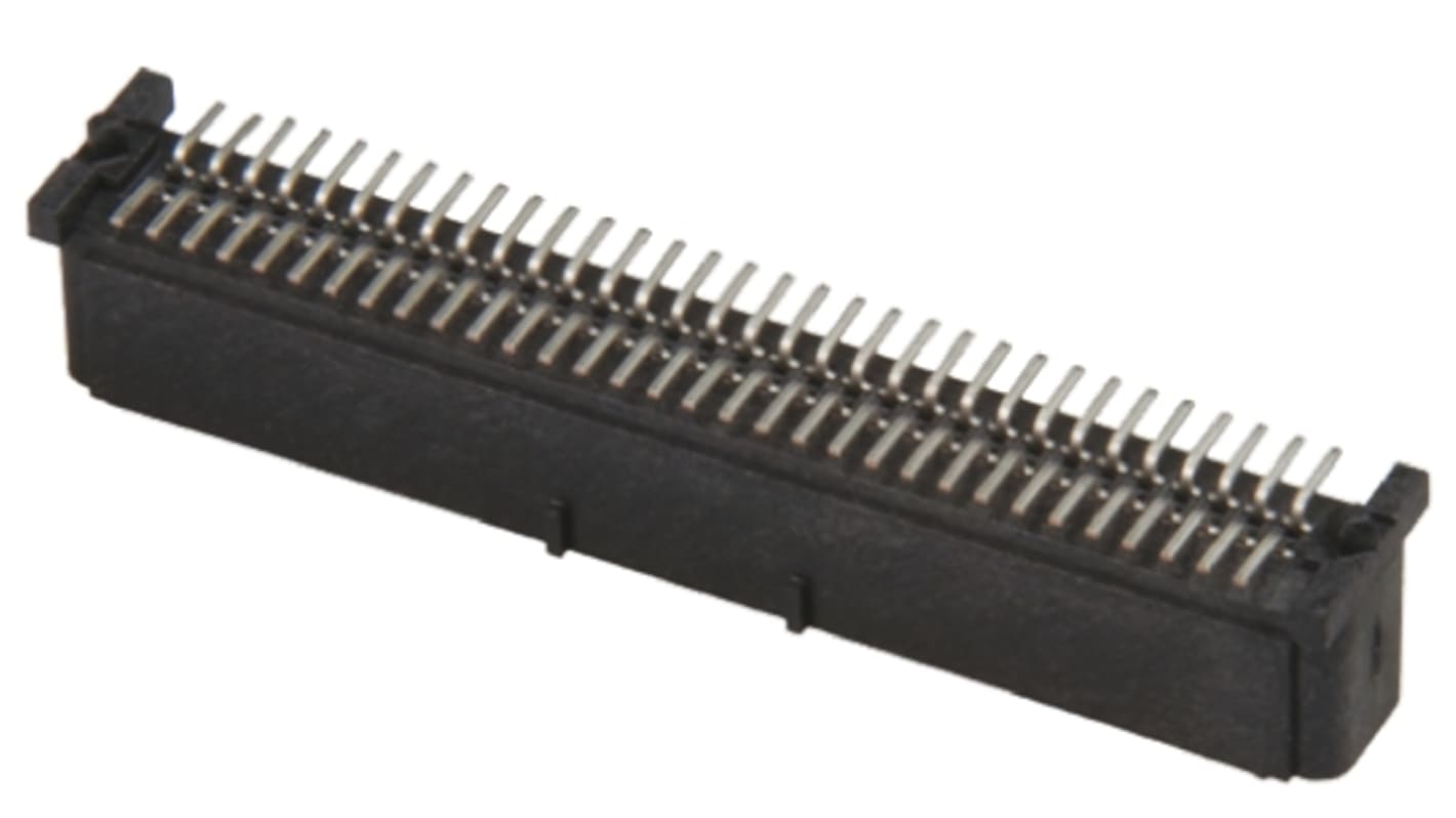 TE Connectivity Male Backplane Connector, Surface Mount, 64-Contacts, 1mm Pitch, Solder Termination