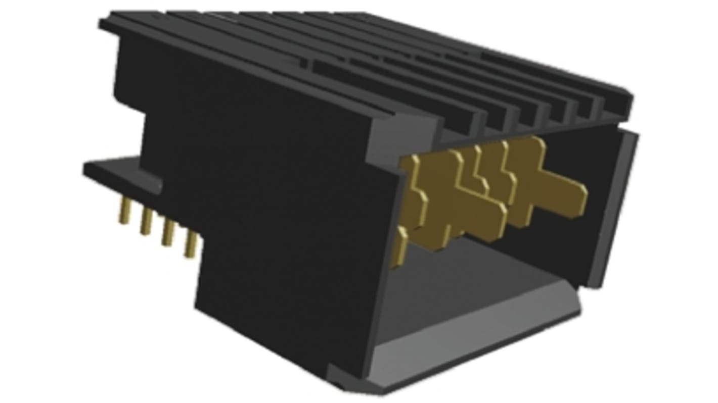 TE Connectivity, Z-PACK 2mm Pitch Backplane Connector, Right Angle, 1 Row, 7 Way