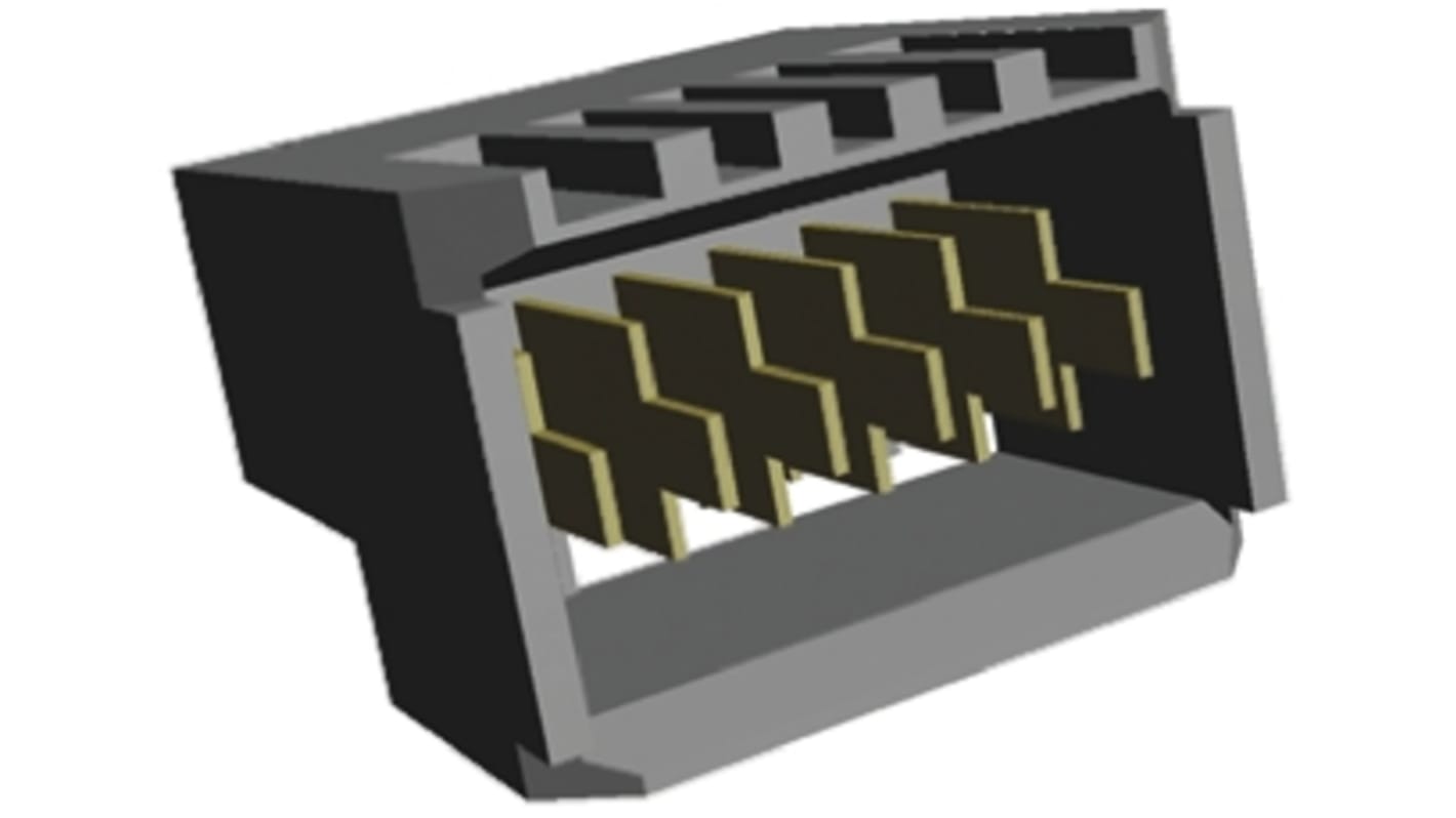 Conector de backplane TE Connectivity, Serie Z-PACK HM, paso 2mm, 6 vías, 1 filas, Ángulo de 90° , Ajuste a presión,