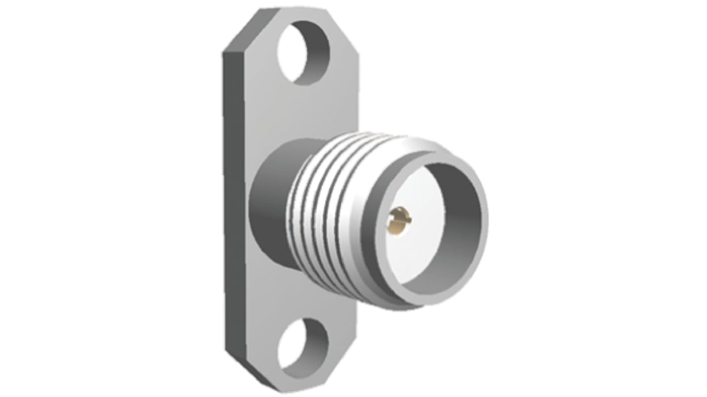 TE Connectivity, Jack Flange Mount SMA Connector, Solder Termination, Straight Body