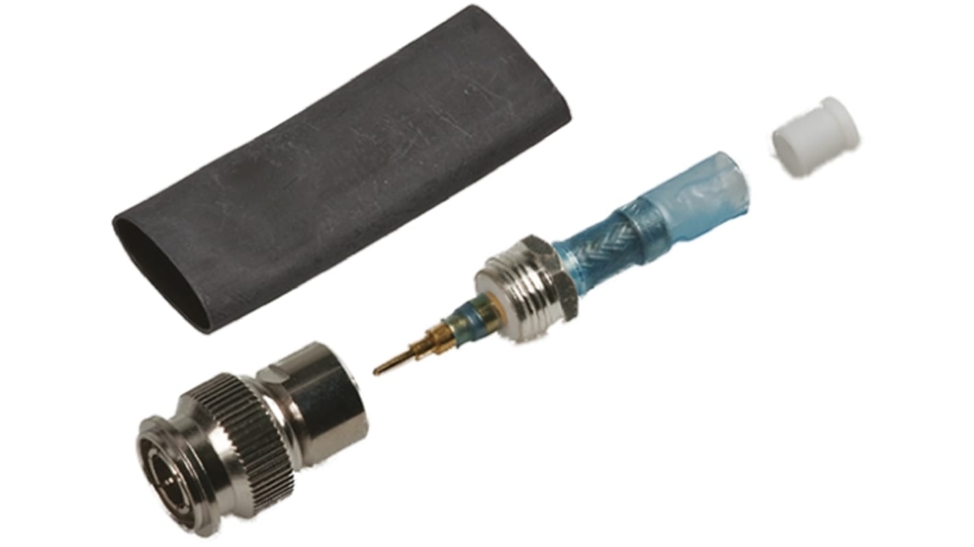 TE Connectivity, Plug Cable Mount TNC Connector, 50Ω, Solder Termination, Straight Body