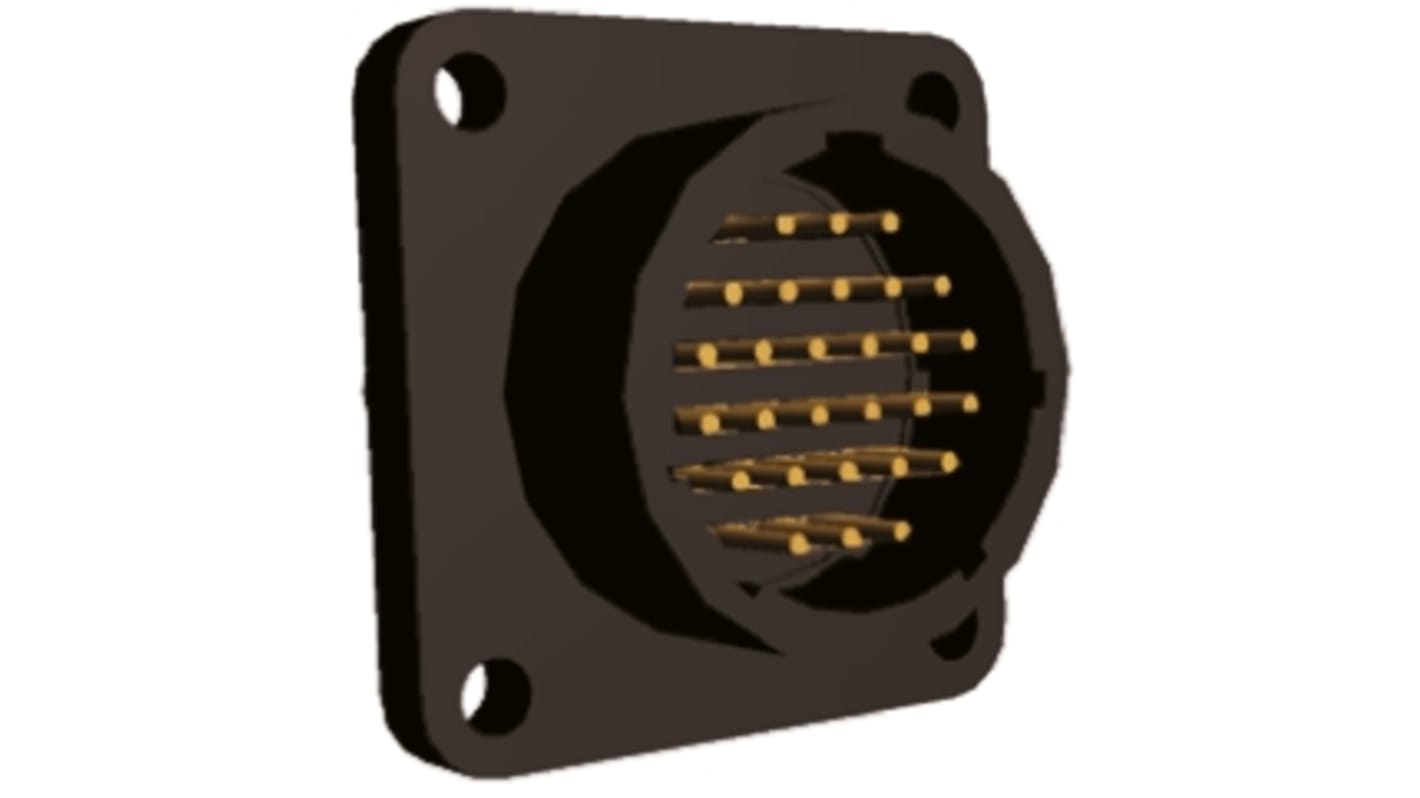 TE Connectivity Connector, 28 Contacts, Panel Mount, Socket, Male, IP65, CPC Series 2 Series