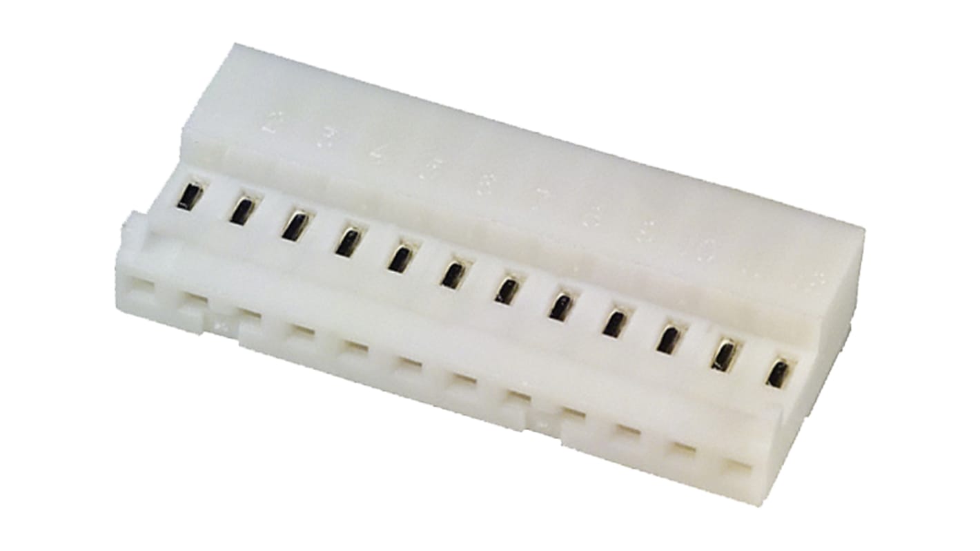 TE Connectivity 12-Way IDC Connector Socket for Cable Mount, 1-Row