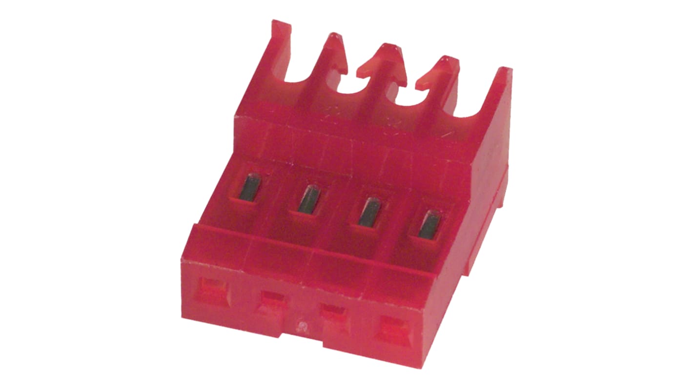 TE Connectivity 4-Way IDC Connector Socket for Cable Mount, 1-Row