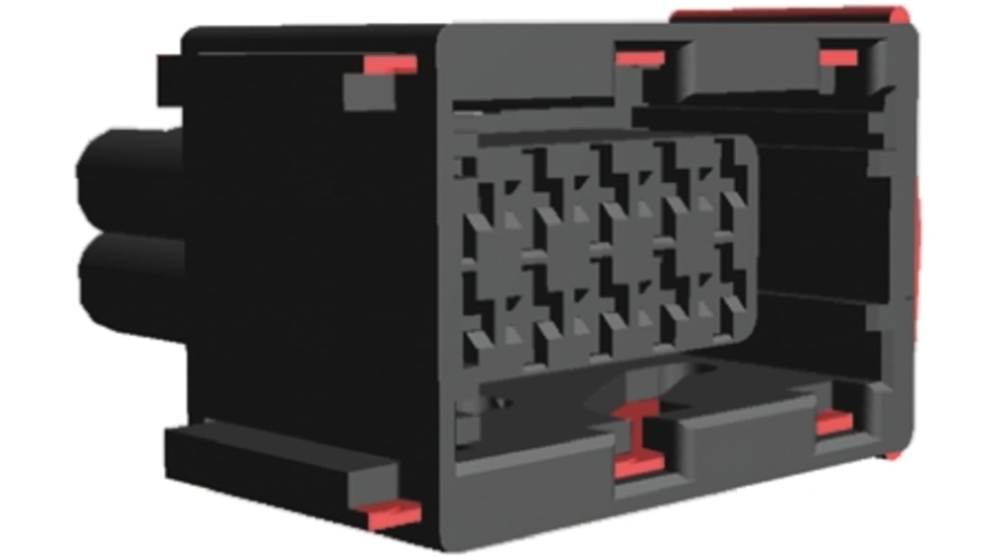 TE Connectivity Junior Power Timer, 10P , 2 Rangées Connecteur automobile Femelle type Boîtier de connecteur pour