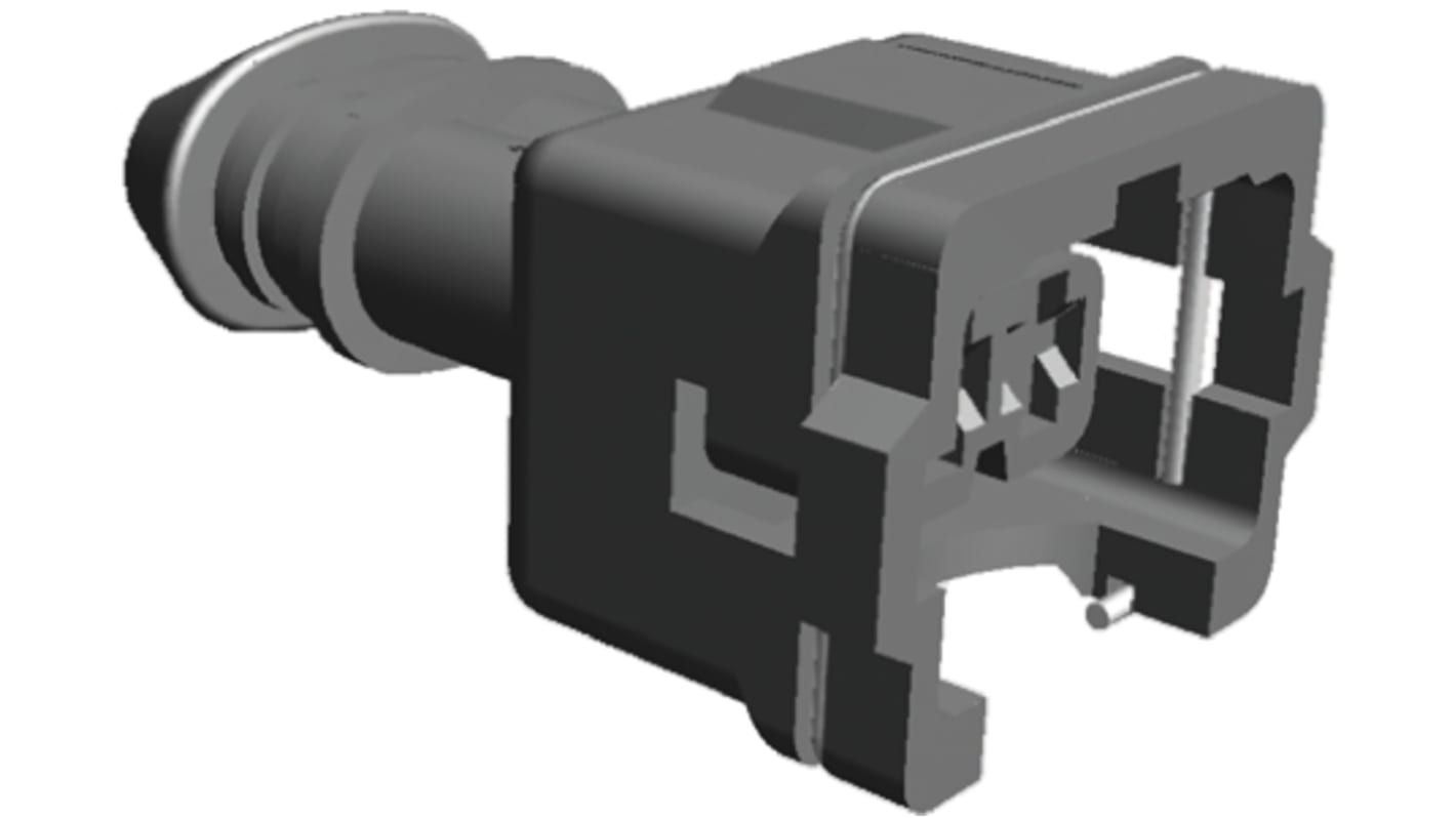 TE Connectivity, Junior Power Timer Automotive Connector Socket Black Cable Mount 3 Way 282545-1