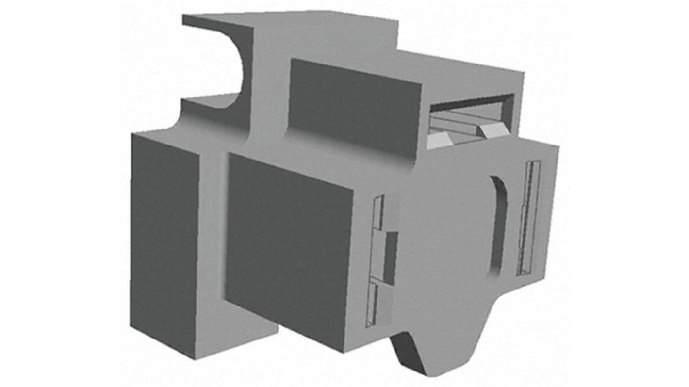 TE Connectivity, FASTIN-FASTON .312 3 Way Glass Fibre Reinforced PA Crimp Terminal Housing, 7.92mm Tab Size, Black