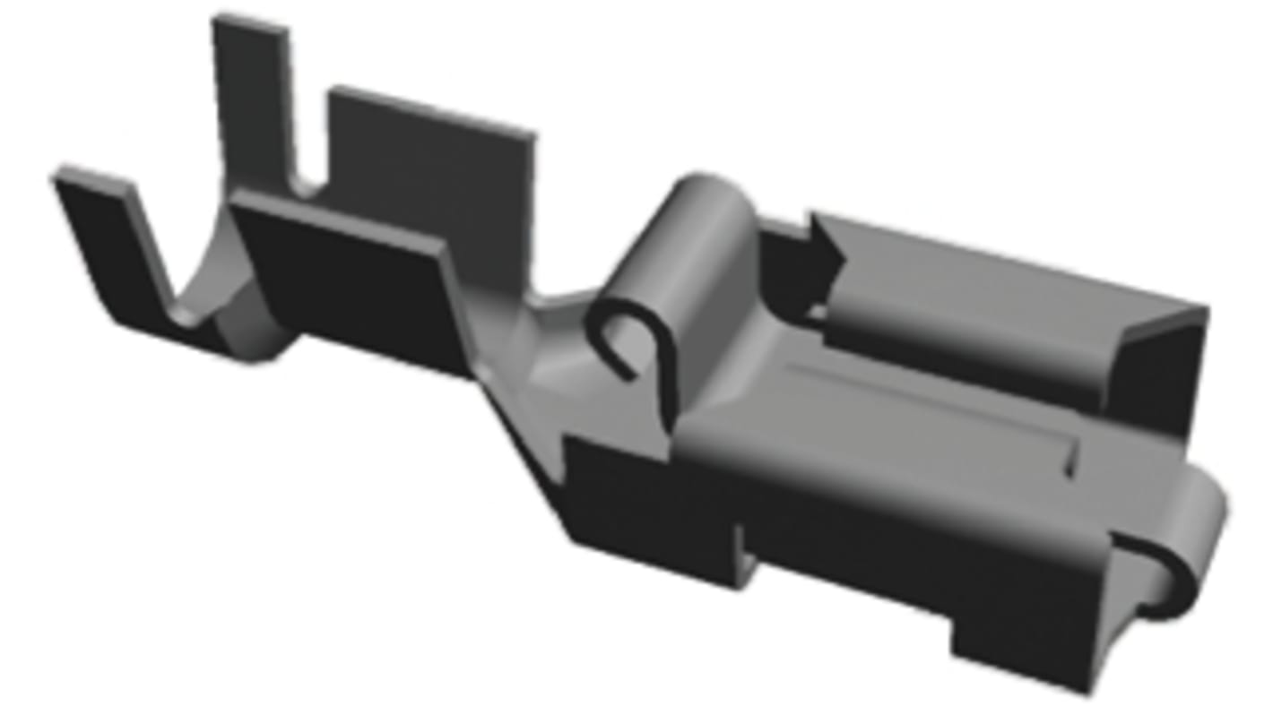 TE Connectivity Positive Lock .250 Mk I Uninsulated Female Spade Connector, Receptacle, 6.35 x 0.8mm Tab Size, 0.3mm²