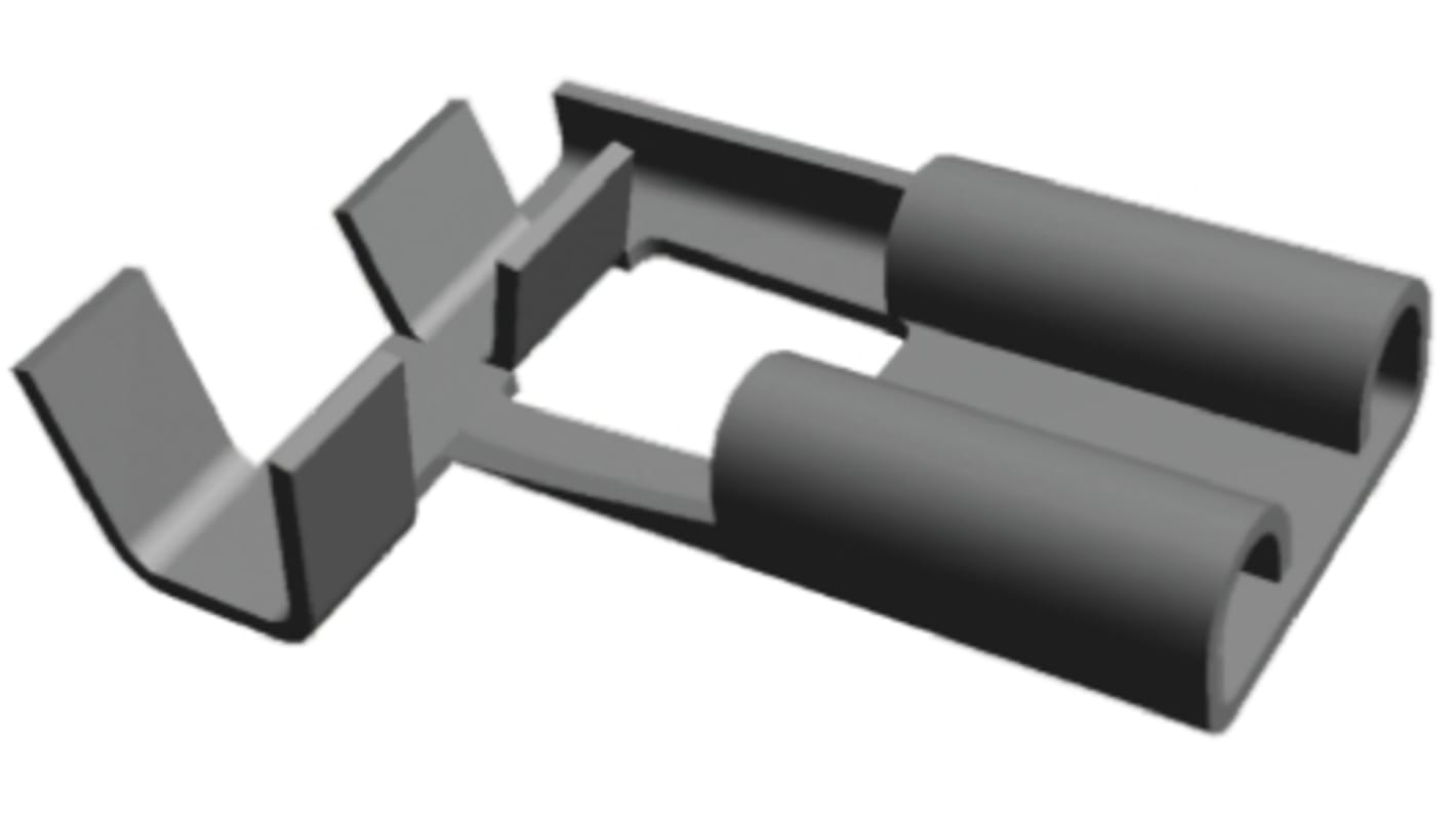 TE Connectivity FASTON .250 Flachsteckhülse, Unisoliert, 6.35 x 0.81mm, Buchse, 0.5mm² - 1.5mm², 20AWG min