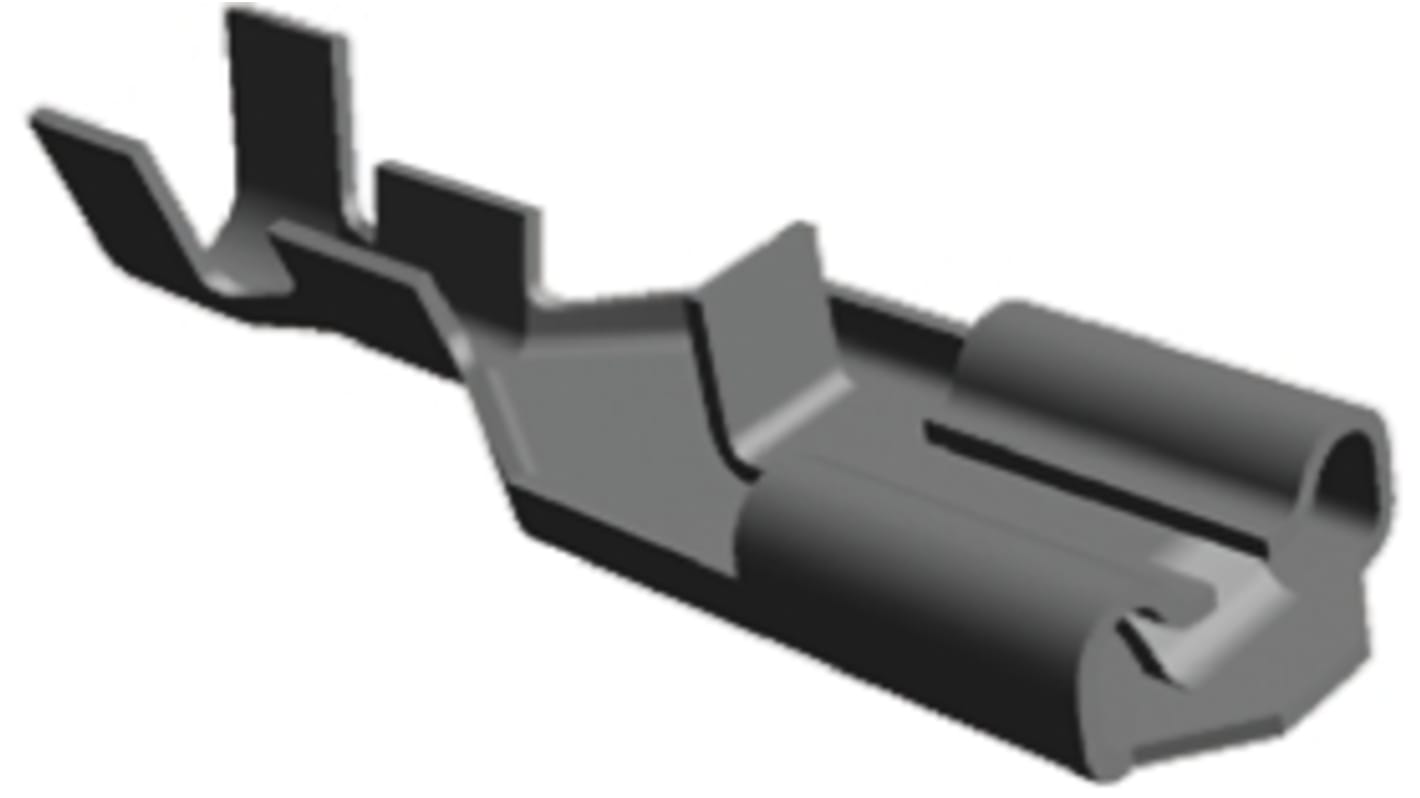 TE Connectivity Positive Lock .187 Mk II Uninsulated Female Crimp Receptacle, 4.75 x 0.51mm Tab Size, 0.2mm² to 0.6mm²