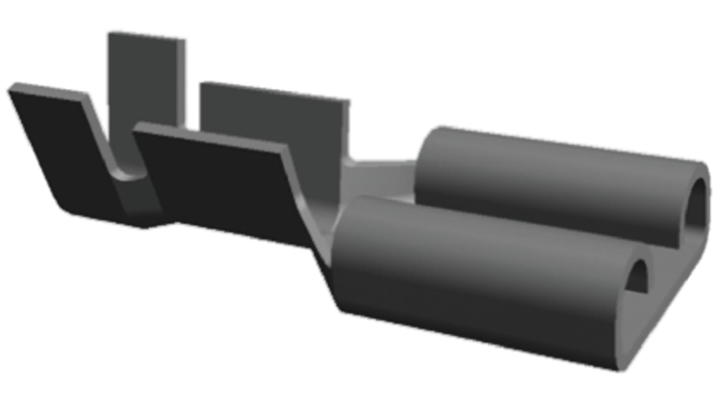 TE Connectivity FASTIN-FASTON .110 Uninsulated Female Spade Connector, Receptacle, 2.79 x 0.79mm Tab Size, 0.2mm² to