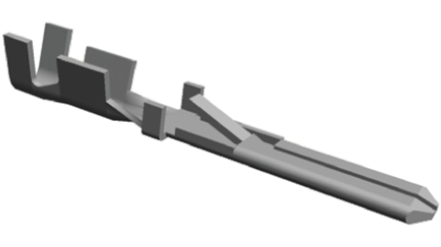 TE Connectivity 裸插片端子公插, 2.79 x 0.81mm接片, 线规0.5mm²至1mm², 镀锡铜合金触点, FASTIN-FASTON .110系列