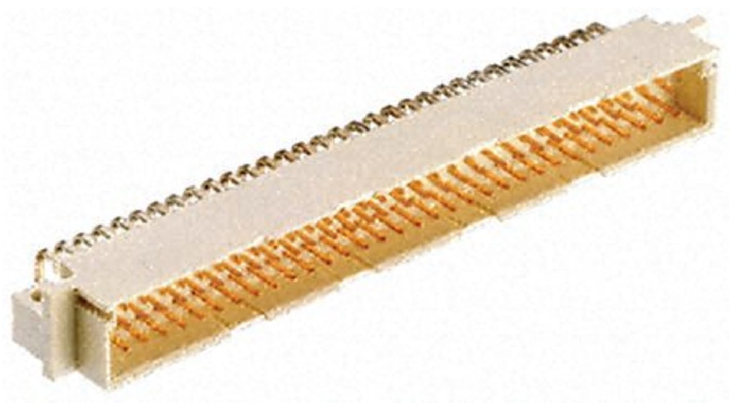 TE Connectivity Eurocard C1 DIN 41612-Steckverbinder Stecker gewinkelt, 96-polig / 3-reihig, Raster 2.54mm