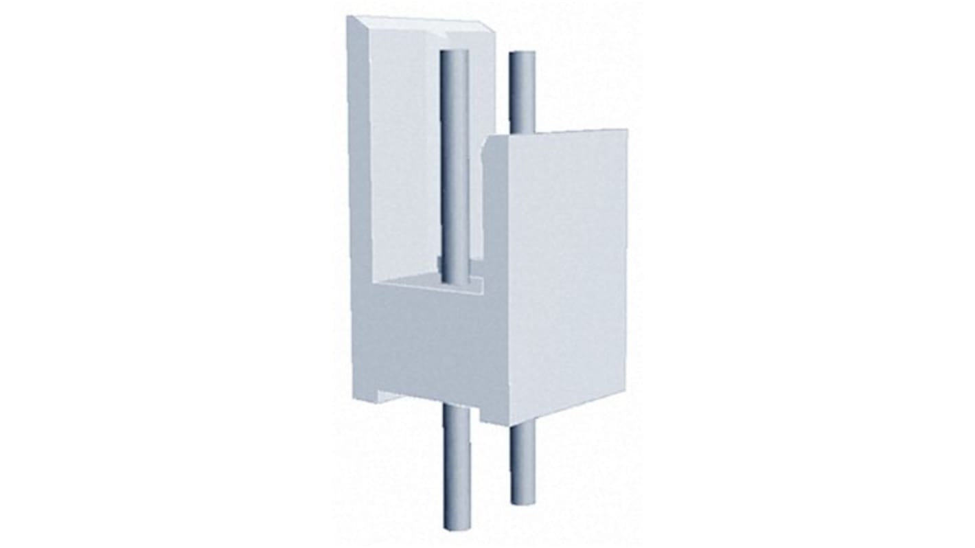 TE Connectivity 3p单排排针 直角板对板连接器, 2.54mm间距, THT安装, AMP-QUICK系列