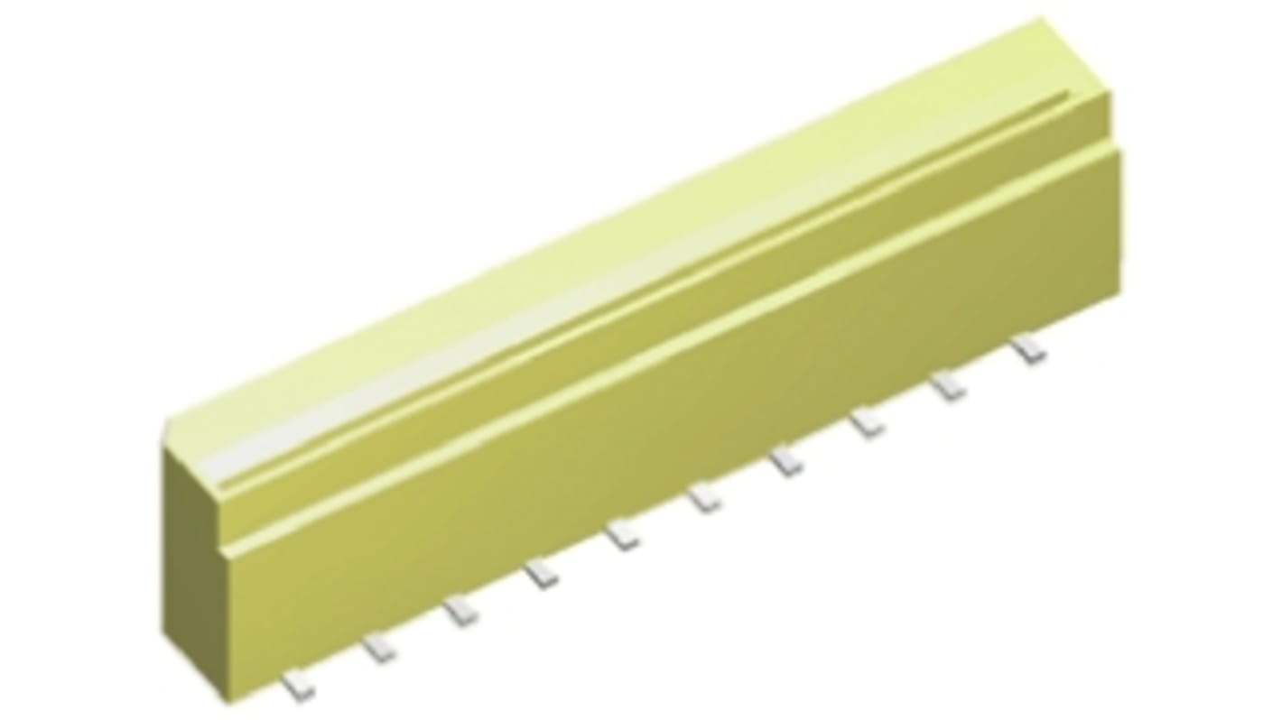 TE Connectivity FPC连接器, 母座, 20p, 1mm间距, 单排, SMT安装, 直向, 1A, 125 V 交流, FFC系列