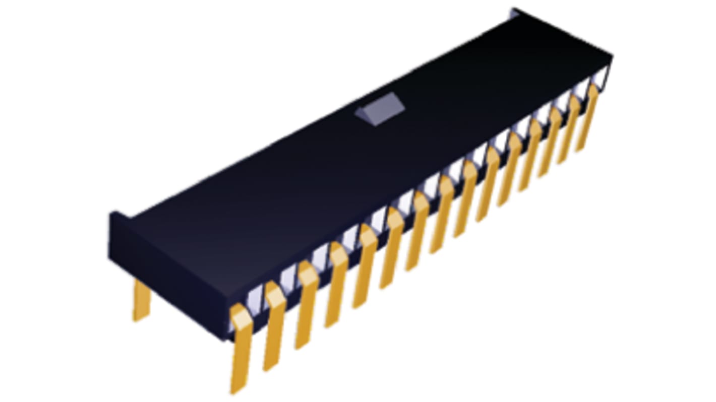 Presa PCB TE Connectivity, 32 vie, 2 file, passo 2.54mm, Montaggio con foro passante