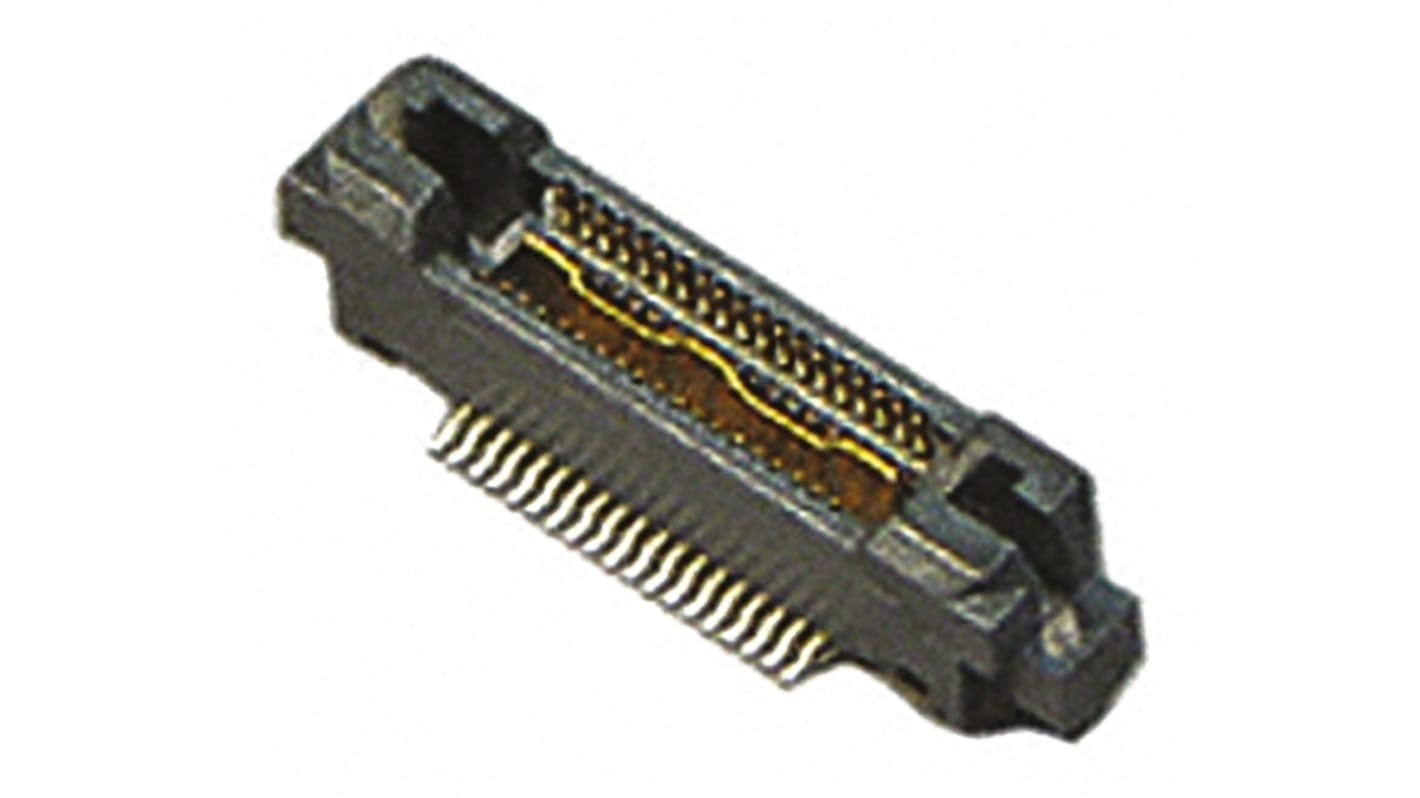 TE Connectivity MICTOR Series Straight Surface Mount PCB Header, 38 Contact(s), 0.64mm Pitch, 2 Row(s), Shrouded