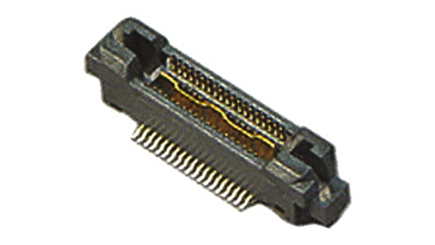 Conector macho para PCB TE Connectivity serie MICTOR de 38 vías, 2 filas, paso 0.64mm, para soldar, Montaje Superficial