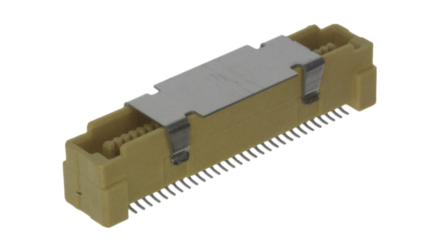 TE Connectivity, Free Height 0.8mm Pitch 60 Way Straight Male PCB Header
