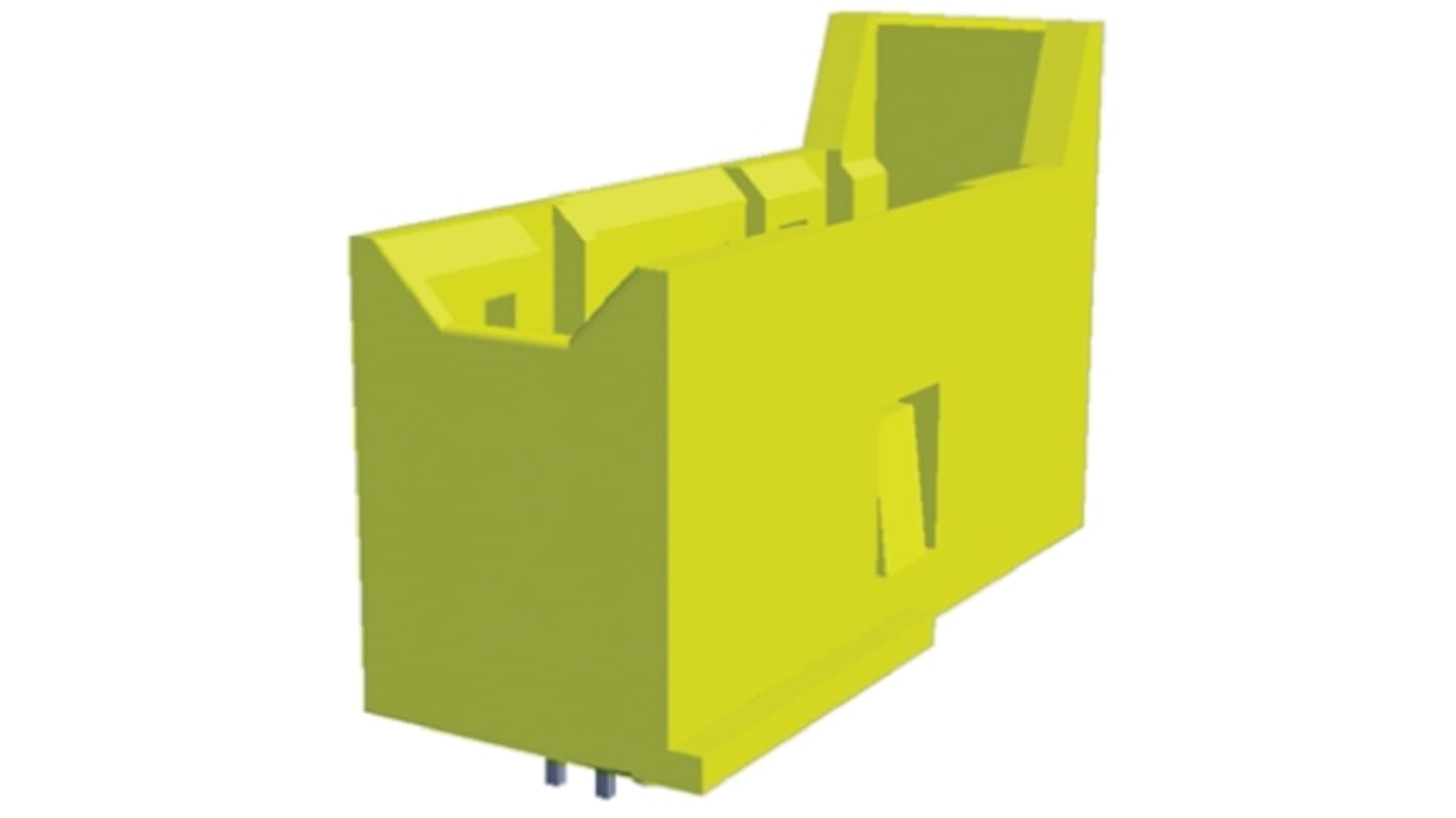 TE Connectivity AMPMODU MOD II Series Straight Through Hole PCB Header, 26 Contact(s), 2.54mm Pitch, 2 Row(s), Shrouded