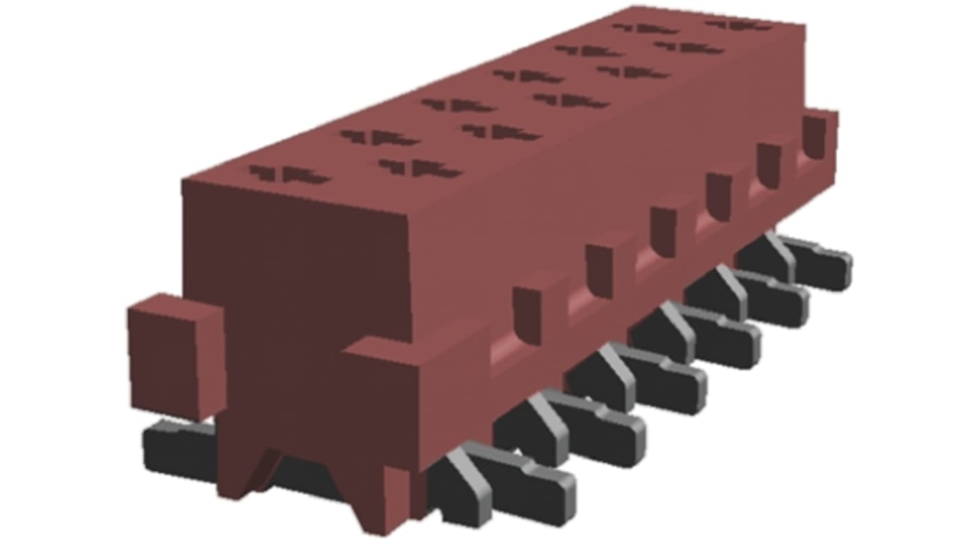 Gniazdo PCB 12 -pinowe 2 -rzędowe raster: 2.54mm Żeńskie na płytkę Proste SMD