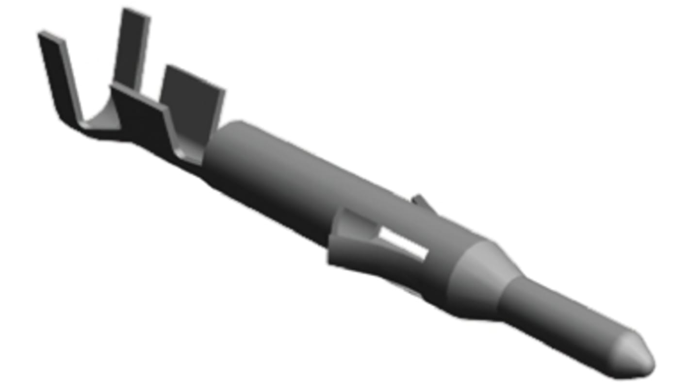TE Connectivity Mini-Universal MATE-N-LOK Series Male Crimp Terminal, 26AWG Min, 22AWG Max