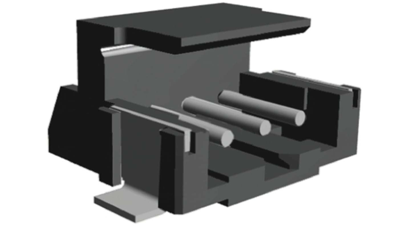 TE Connectivity AMP CT Series Right Angle Surface Mount PCB Header, 3 Contact(s), 2.0mm Pitch, 1 Row(s), Shrouded