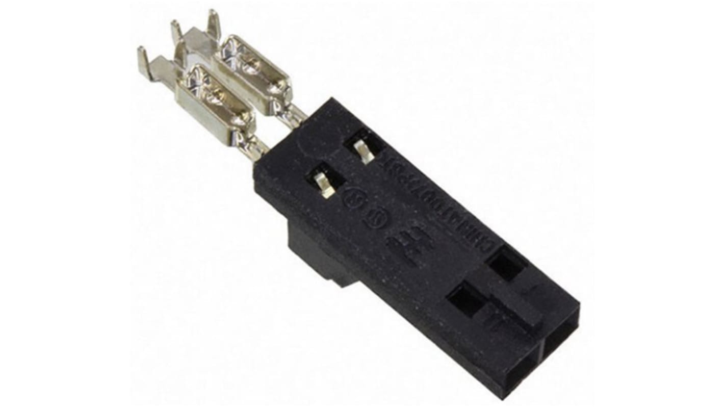 TE Connectivity IDC连接器, 母座, 2p, 2.54mm间距, 电缆安装, IDC端接, 直向, AMPMODU MTE系列