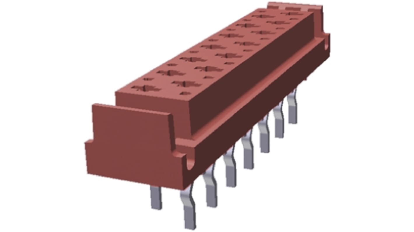 Gniazdo PCB 14 -pinowe 2 -rzędowe raster: 1.27mm Złącze Proste Przewlekany