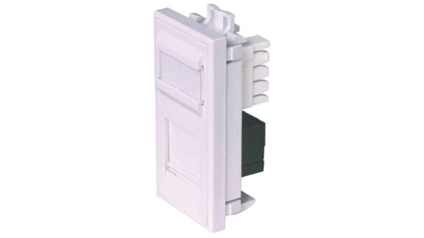 HellermannTyton Cat5e 1 Way RJ45 Outlet,With UTP Shield Type