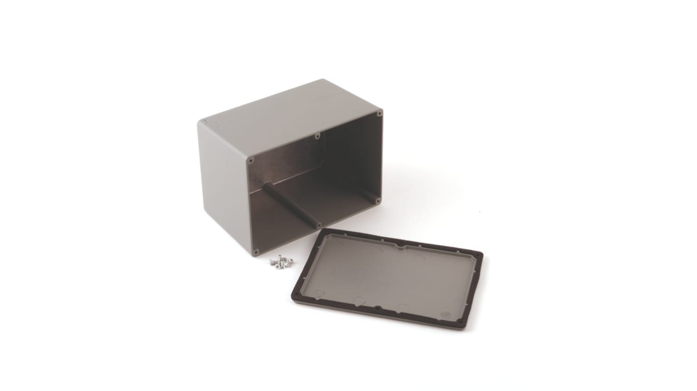 Deltron 481 Series Grey Die Cast Aluminium Enclosure, IP68, 222.3 x 146 x 106.7mm