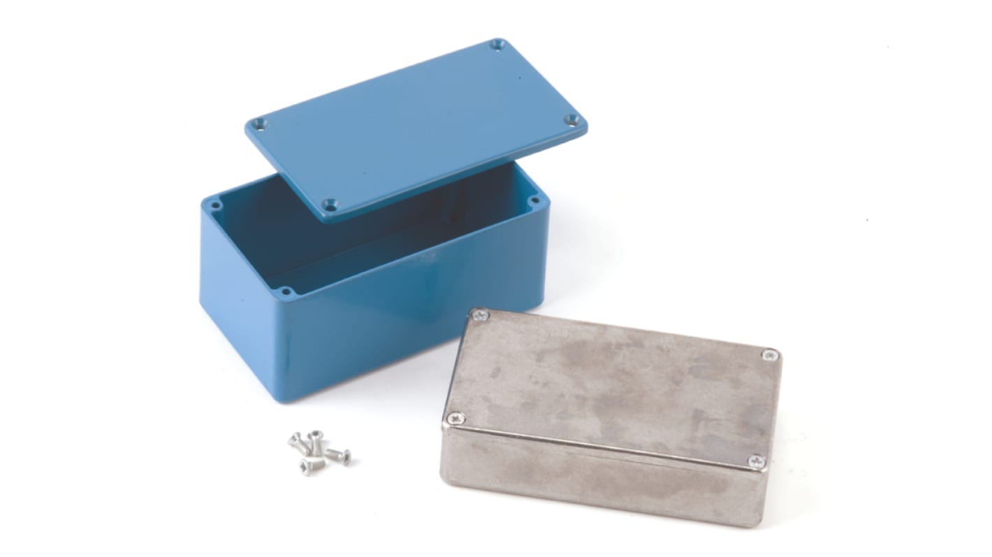 Contenitore Deltron in Alluminio pressofuso 89 x 35 x 30mm, col. Grigio