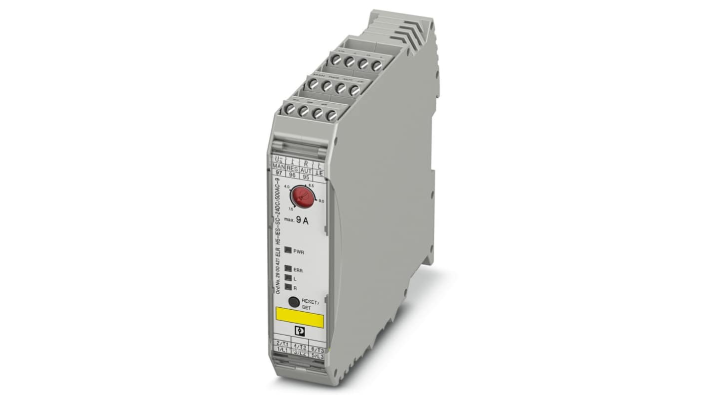 Phoenix Contact 启动器, 4 kW, 106.6mm x 22.5mm x 113.7mm, ELR H5-IES-SC- 24DC/500AC-9系列