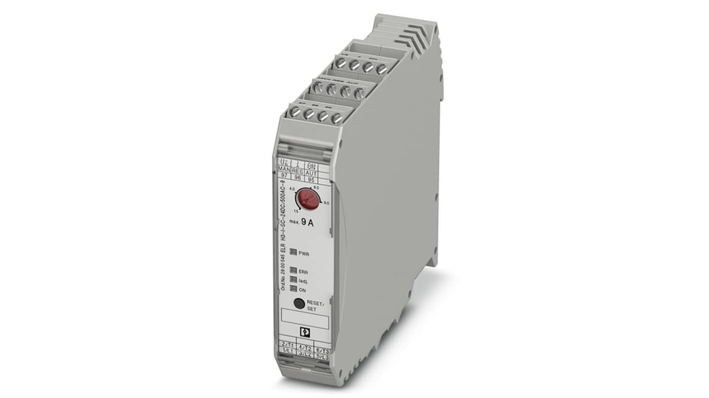 Phoenix Contact 启动器, 1 kW, 106.6mm x 22.5mm x 113.7mm, ELR H3-I-SC- 24DC/500AC-9系列
