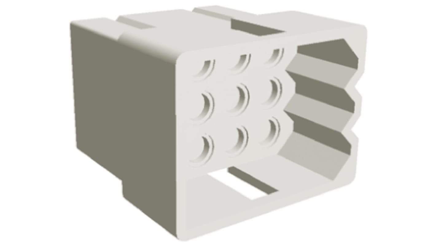 TE Connectivity, .093 Commercial Male Connector Housing, 5.03mm Pitch, 12 Way, 3 Row