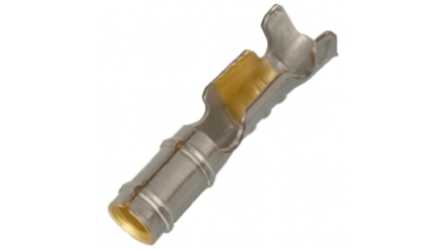 TE Connectivity Crimp-Anschlussklemme, Buchse, 0.2mm² / 0.6mm², Gold Crimpanschluss
