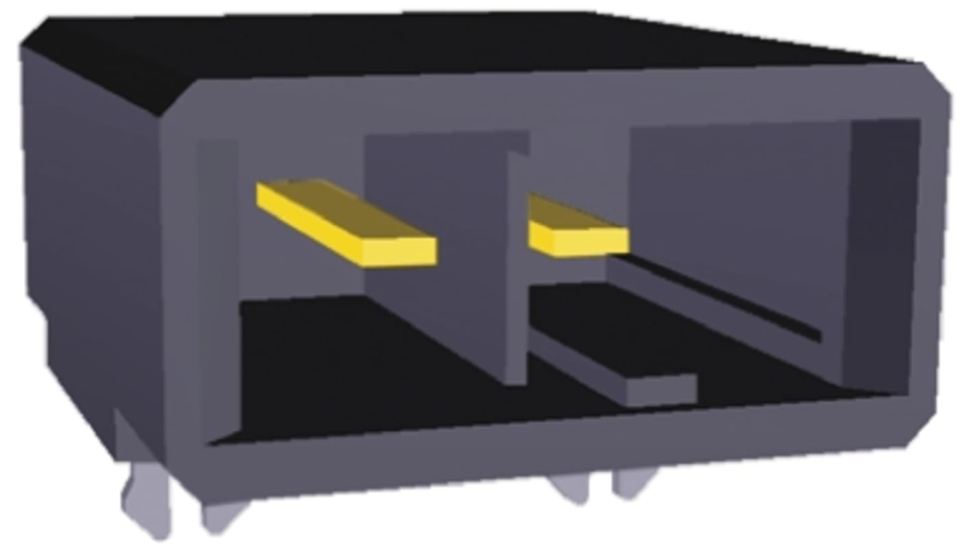 Embase pour CI TE Connectivity, Dynamic 3000, 2 pôles , 5.08mm 1 rangée, Angle droit