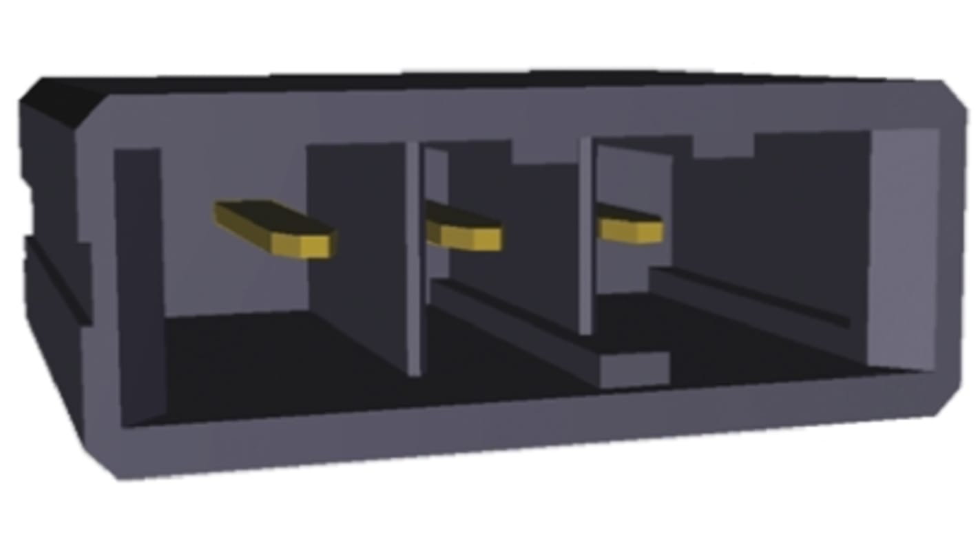 File di contatti PCB TE Connectivity, 3 vie, 1 fila, passo 5.08mm