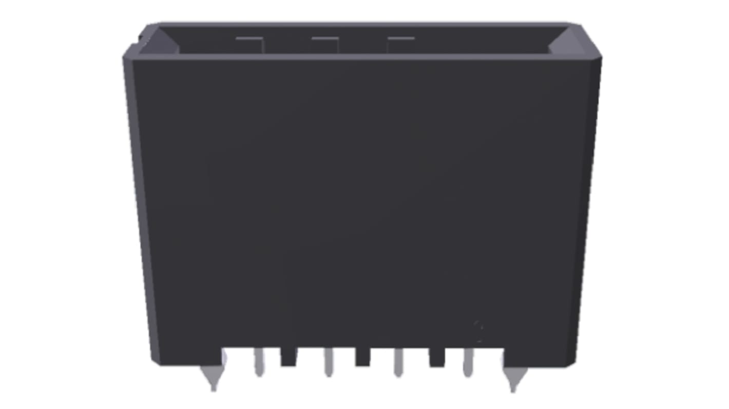 TE Connectivity Dynamic 3000 Series Straight Through Hole PCB Header, 4 Contact(s), 5.08mm Pitch, 1 Row(s), Shrouded