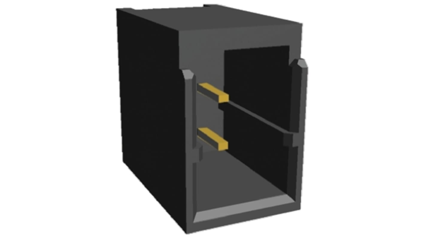TE Connectivity Dynamic 1000 Series Straight Through Hole PCB Header, 4 Contact(s), 2.5mm Pitch, 2 Row(s), Shrouded