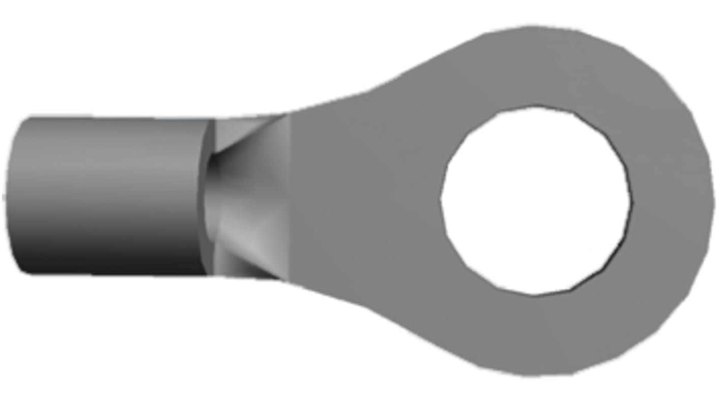 TE Connectivity, Budget Uninsulated Ring Terminal, M3.5 (#6) Stud Size, 0.1mm² to 0.4mm² Wire Size