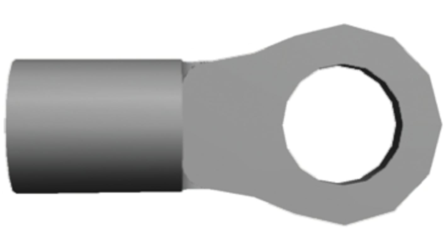 TE Connectivity, SOLISTRAND Uninsulated Ring Terminal, M4 Stud Size, 3mm² to 6mm² Wire Size