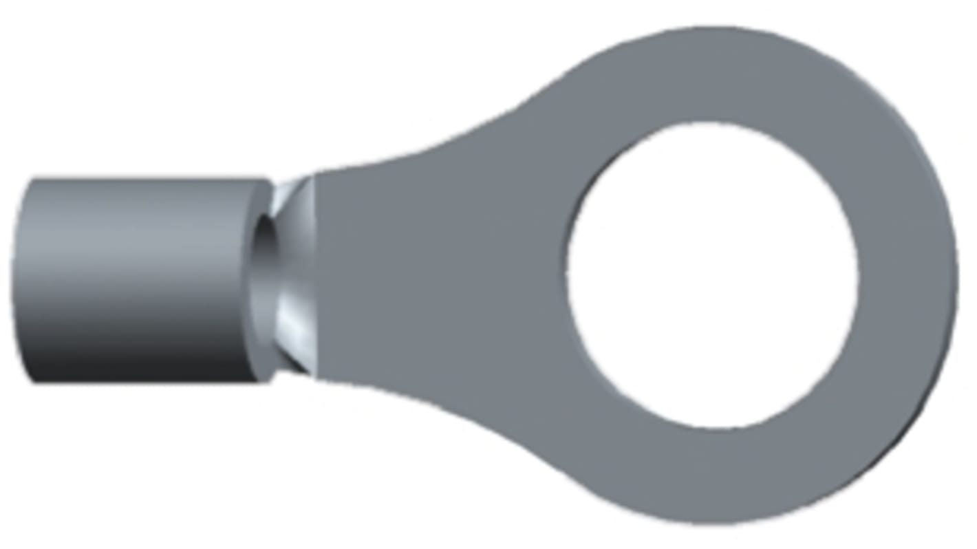 TE Connectivity, SOLISTRAND Uninsulated Ring Terminal, M8 Stud Size, 6.6mm² to 10.5mm² Wire Size