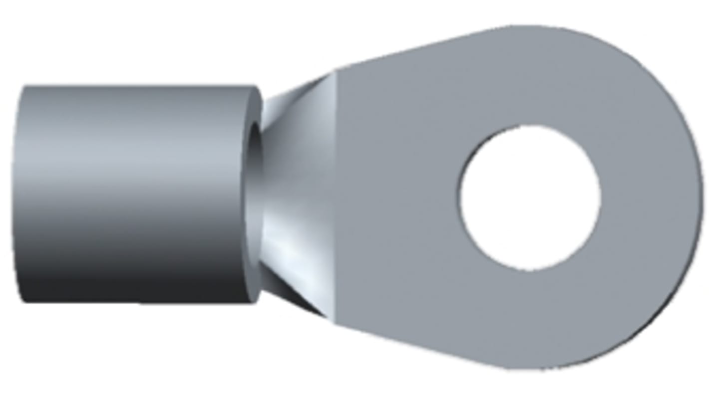 TE Connectivity, SOLISTRAND Uninsulated Ring Terminal, M5 Stud Size, 6.6mm² to 10.5mm² Wire Size