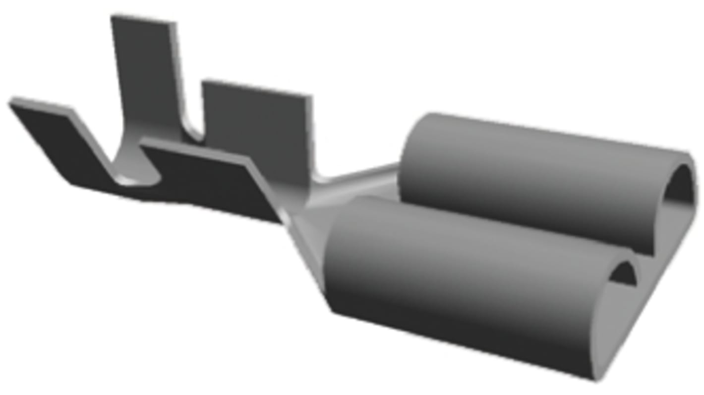 TE Connectivity FASTON .250 Flachsteckhülse, Unisoliert, 6.35 x 0.81mm, Buchse, 18AWG min