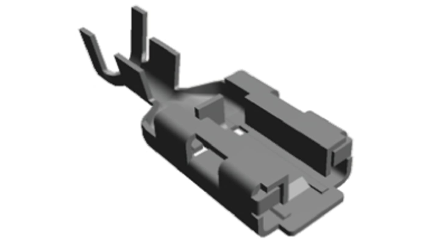 TE Connectivity Positive Lock .250 Mk II Uninsulated Female Spade Connector, Receptacle, 6.35 x 0.81mm Tab Size, 0.8mm²