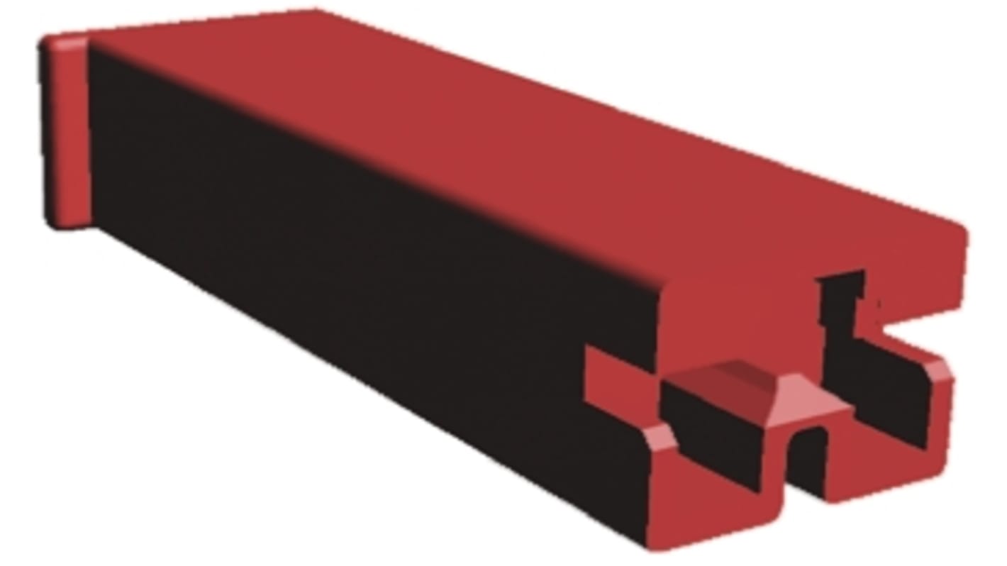 TE Connectivity, Positive Lock .187 Mk II 1 Way Nylon Crimp Terminal Housing, 6.35mm Tab Size, Natural